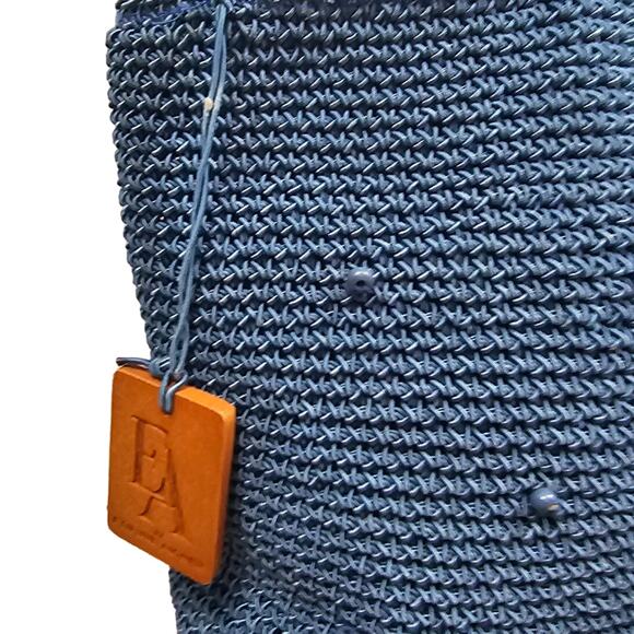 EA Etienne Aigner Nylon Beaded Starfish Design Purse - Picture 3 of 12